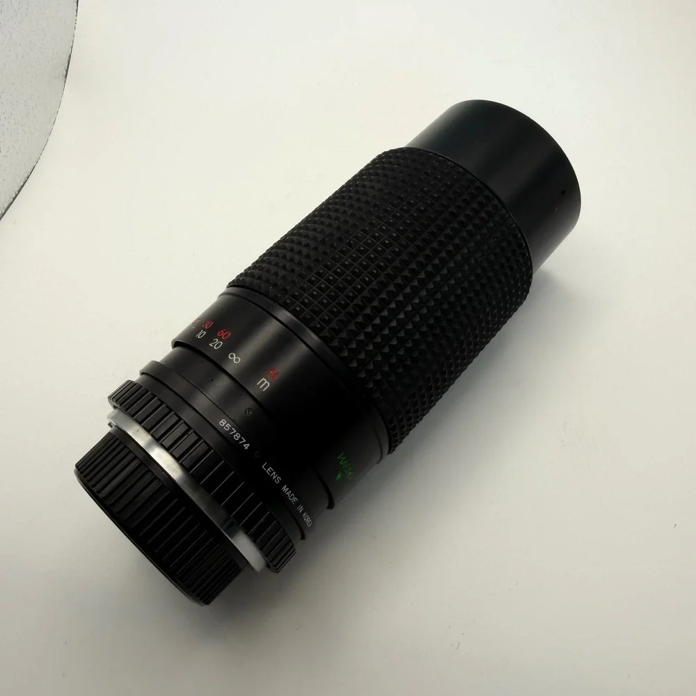 VTG ALBINAR ADG 80-200mm 1:3.9 Macro Zoom Lens 55mm & Thyristor 75AT Flash SET